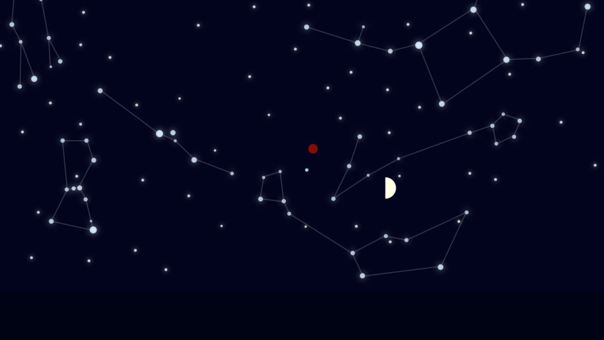 Conjonction entre Mars et la Lune. // Source : Nino Barbey pour Numerama