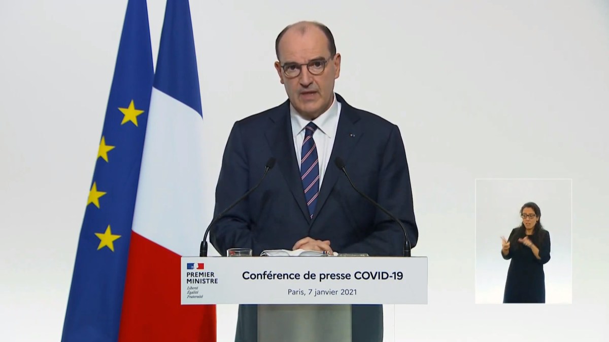 Jean Castex le 7 janvier 2021 // Source : Gouvernement / YouTube