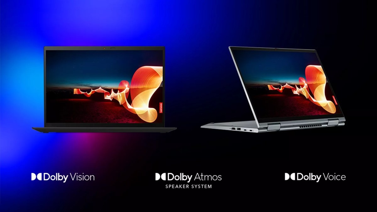 Les Lenovo The ThinkPad X1 Carbon Gen 9 et ThinkPad X1 Yoga Gen 6 embarqueront Dolby Voice // Source : Lenovo