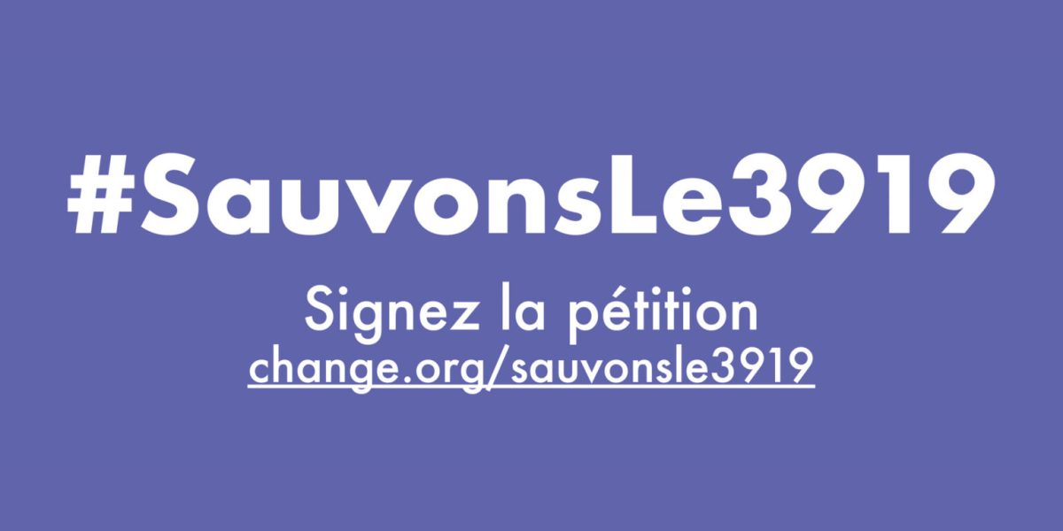 SauvonsLe3919, la campagne menée par Solidarité Femmes contre la mise en concurrence // Source : Solidarité Femmes