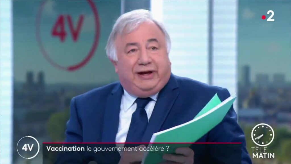 Gérard Larcher dans Télématin le 6 janvier 2021. // Source : France 2