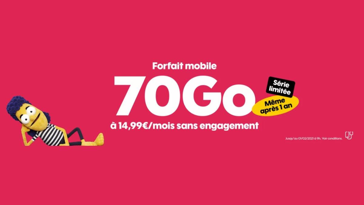 Sosh 70 GO forfait 4G – 2021