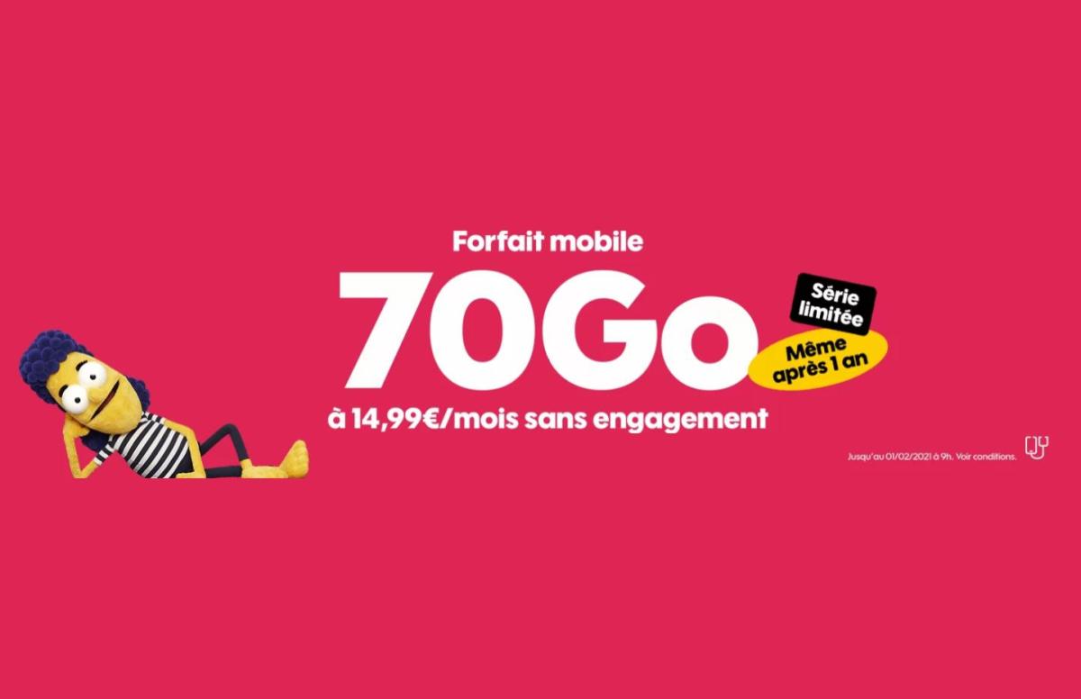 Sosh 70 GO forfait 4G – 2021