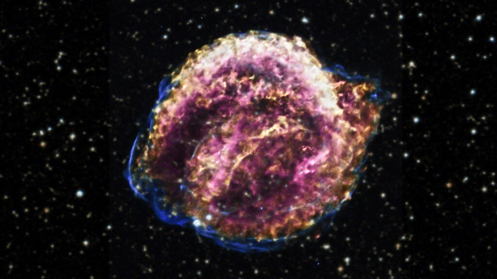 Représentation de la supernova de Kepler. // Source : Flickr/CC/NASA's Marshall Space Flight Center (photo recadrée)