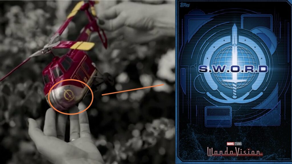 Sur l'hélicoptère aussi, on retrouve le logo de SWORD. // Source : Disney/Marvel