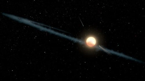 Vue d'artiste de KIC 8462852. // Source : NASA/JPL-Caltech (image recadrée)