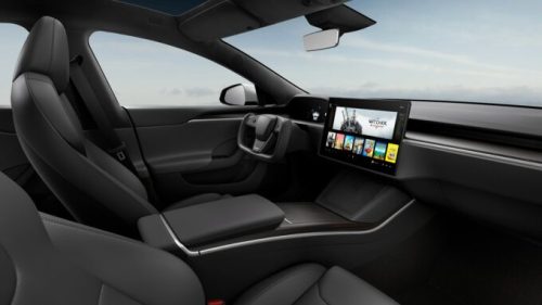 Le nouvel intérieur de la Model S // Source : Tesla