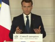 Emmanuel Macron, le 25 février 2021. // Source : Images BFM