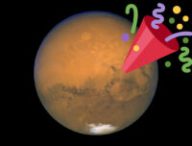 Bonne année sur Mars ! // Source : Flickr/CC/Nasa Hubble Space Telescope, Wikimedia/CC/Twitter, montage Numerama
