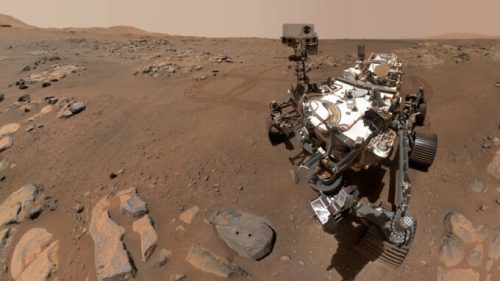 Perseverance sur Mars. // Source : NASA/JPL-Caltech/MSSS (image recadrée)