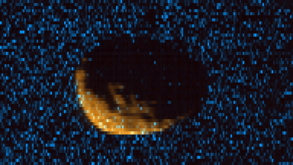 Phobos observée par MAVEN. // Source : CU/LASP and NASA (photo recadrée)