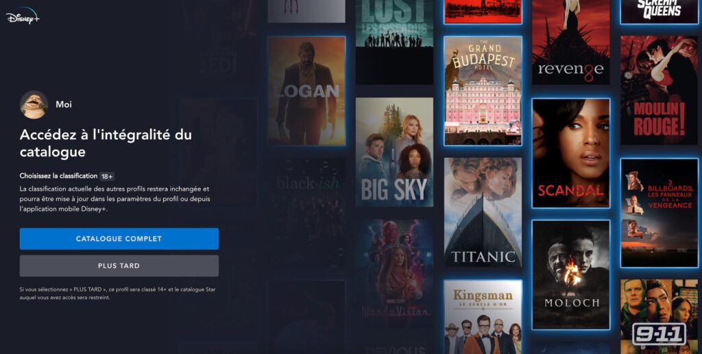 Activer la restriction d'âge sur Disney+ Activer la restriction d'âge sur Disney+