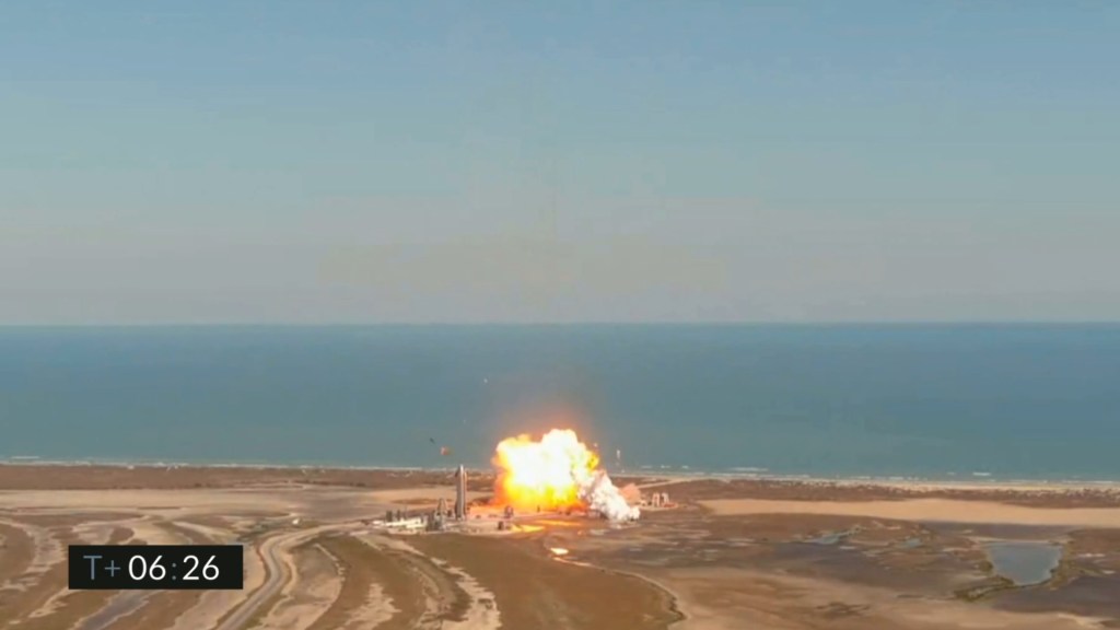 Explosion du SN9 le 2 février. // Source : SpaceX