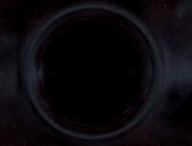 Représentation d'un trou noir. // Source : Capture d'écran YouTube Harry Evett