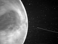 Vénus imagée par la sonde solaire Parker. // Source : NASA/Johns Hopkins APL/Naval Research Laboratory/Guillermo Stenborg and Brendan Gallagher (photo recadrée)