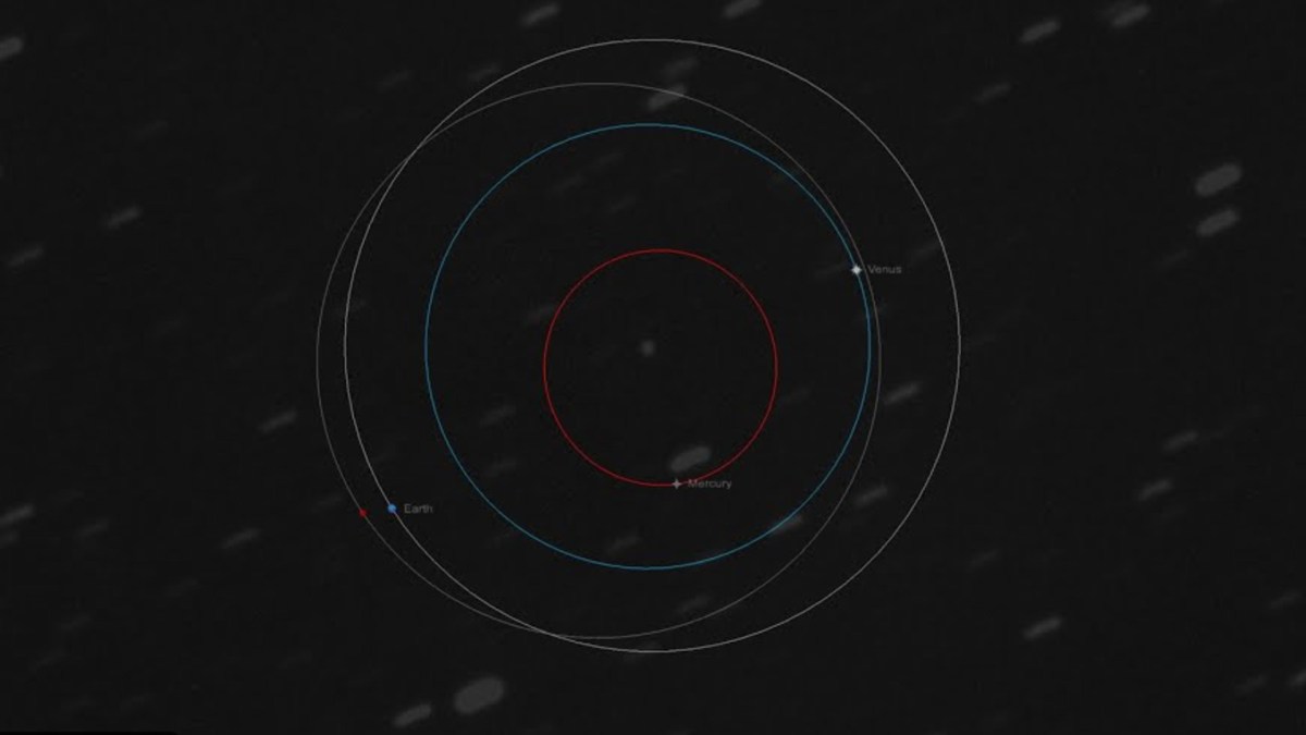 Passage de l'astéroïde Apophis dans le voisinage de la Terre, mais très loin, trop loin, pour risquer une collision. // Source : Virtual Telescope Project 2.0
