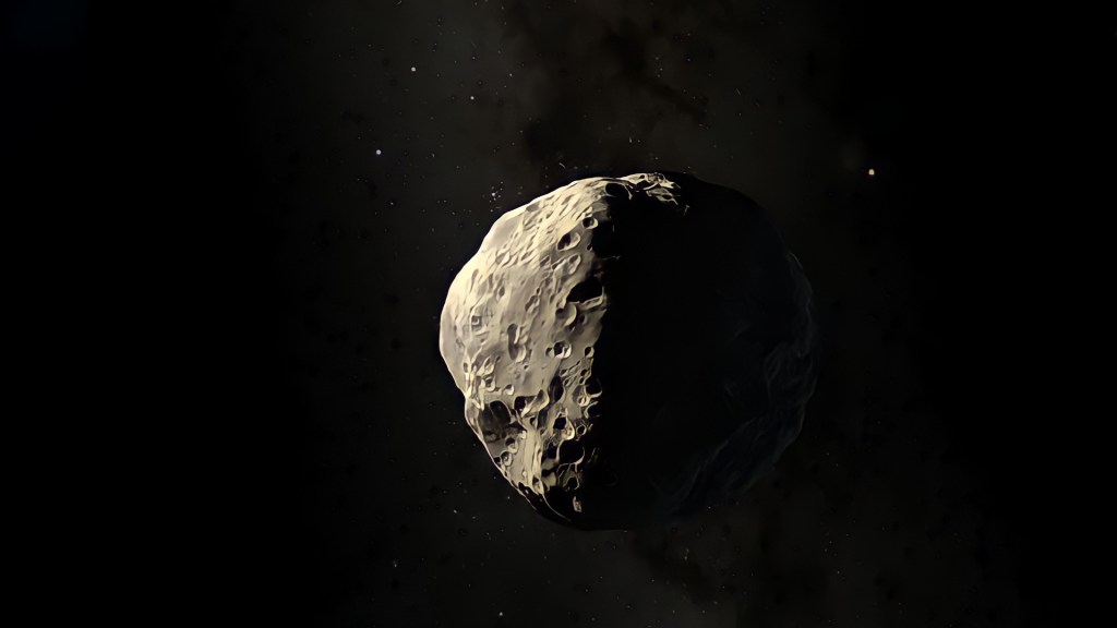 Représentation d'un astéroïde. // Source : Pixabay (image recadrée)