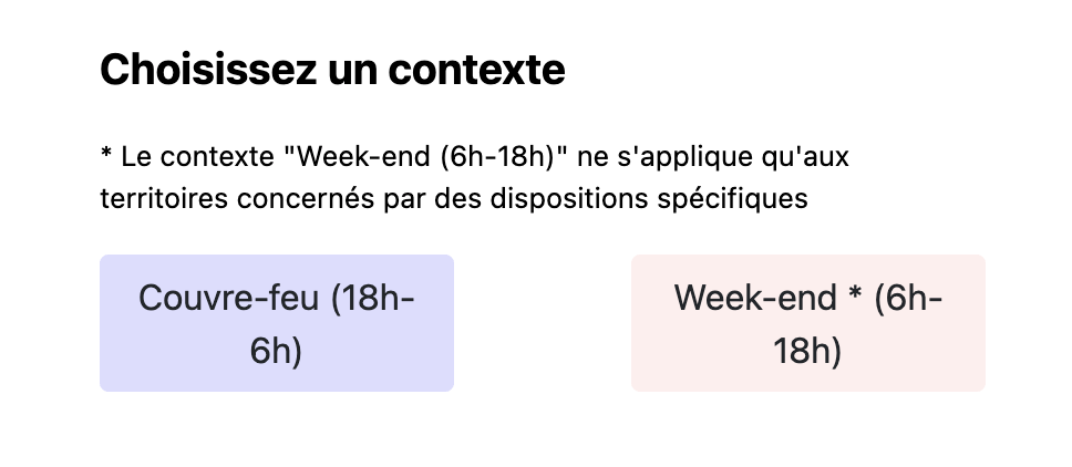 L'attestation présentée vers 13h aux Françaises et aux Français // Source : Capture d'écran Numerama L'attestation présentée vers 13h aux Françaises et aux Français // Source : Capture d'écran Numerama