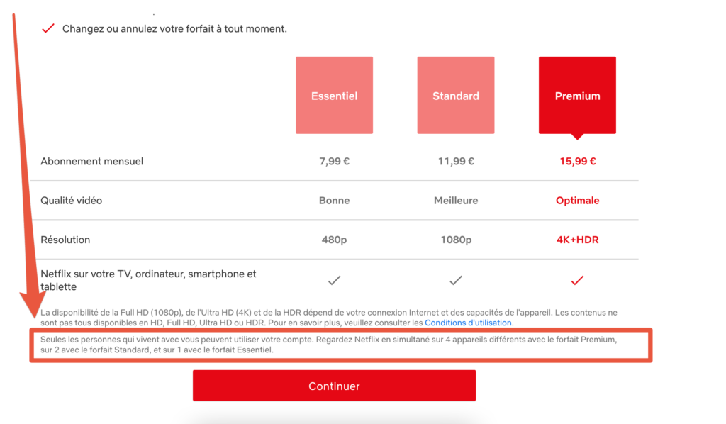 Capture d'écran de Netflix lorsqu'on n'est pas abonné ou abonnée // Source : Netflix