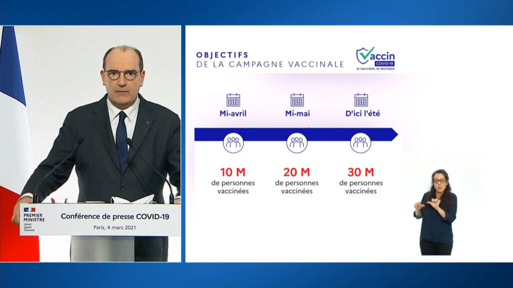 Les personnes vaccinés prévues // Source : Capture d'écran Numerama