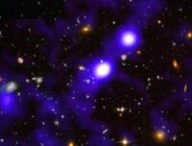 Filament de gaz reliant des galaxies entre elles. // Source : © Roland Bacon, David Mary, ESO et NASA