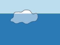 Voilà comment flotterait cet iceberg. // Source : Capture d'écran Iceberger