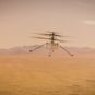 Ingenuity volant sur Mars, illustration. // Source : NASA/JPL-Caltech