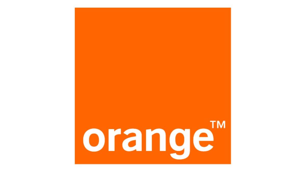 Logo Orange sur fond blanc