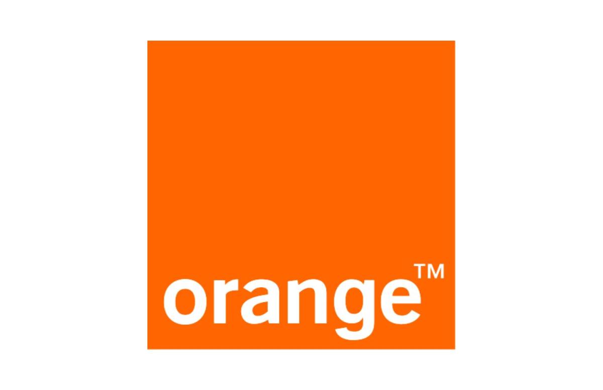 Logo Orange sur fond blanc