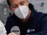 Thomas Pesquet à l'entraînement de la mission Alpha. // Source : ESA