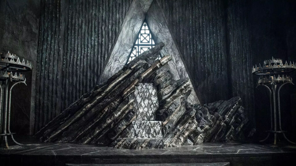 La salle du trône à Peyredragon, fief historique des Targaryen sur Westeros. // Source : HBO