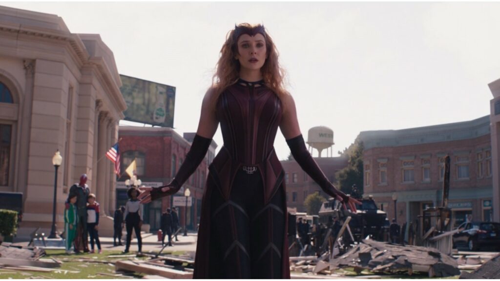 Wanda dans son costume Scarlet Witch. // Source : Marvel/Disney+
