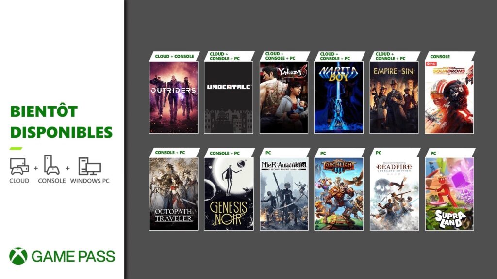 Xbox Game Pass // Source : Xbox