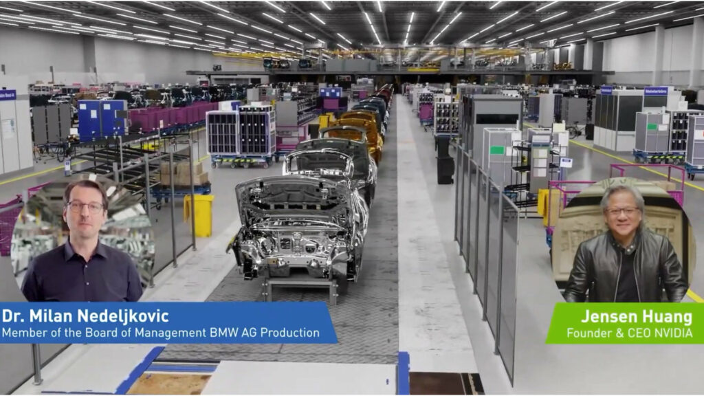 L'usine BMW virtuel propulé par l'Omniverse de Nvidia // Source : Youtube Nvidia