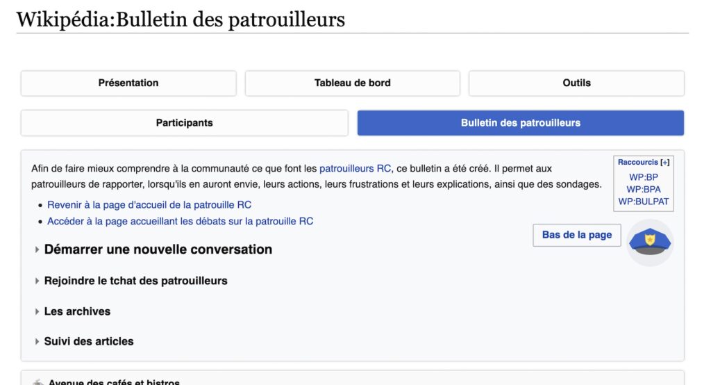 Le "Bulletin des patrouilleurs" // Source : Wikipedia