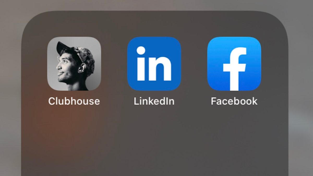 Clubhouse LinkedIn Facebook // Source : Capture d'écran Numerama