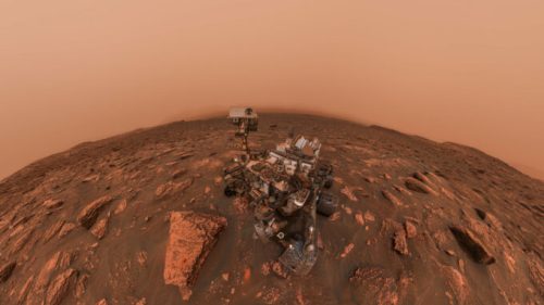 Curiosity sur Mars. // Source : Flickr/CC/Kevin Gill (photo recadrée)