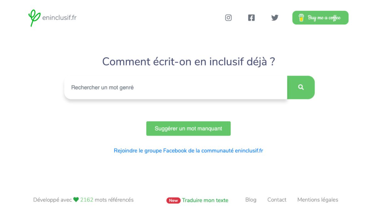 Le dictionnaire en ligne eninclusif.fr. // Source : Capture d'écran eninclusif.fr