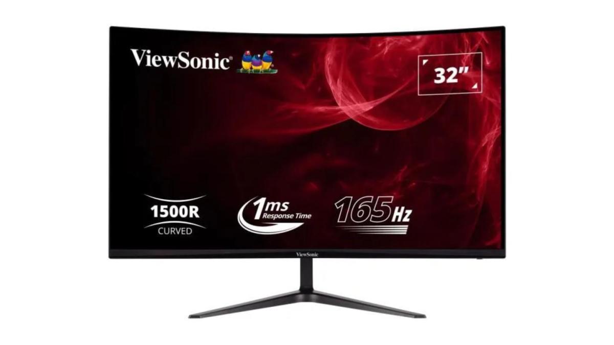 écran PC ViewSonic 32 pouces 1 ms et 165 Hz incurvé