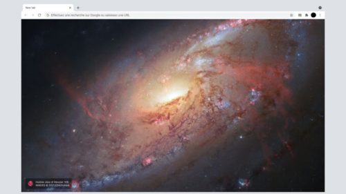 L'extension de l'ESA dans Chrome. // Source : Capture d'écran Navigateur Chrome