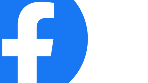 Le logo de Facebook, un peu coupé, pour faire une Une un peu plus stylée