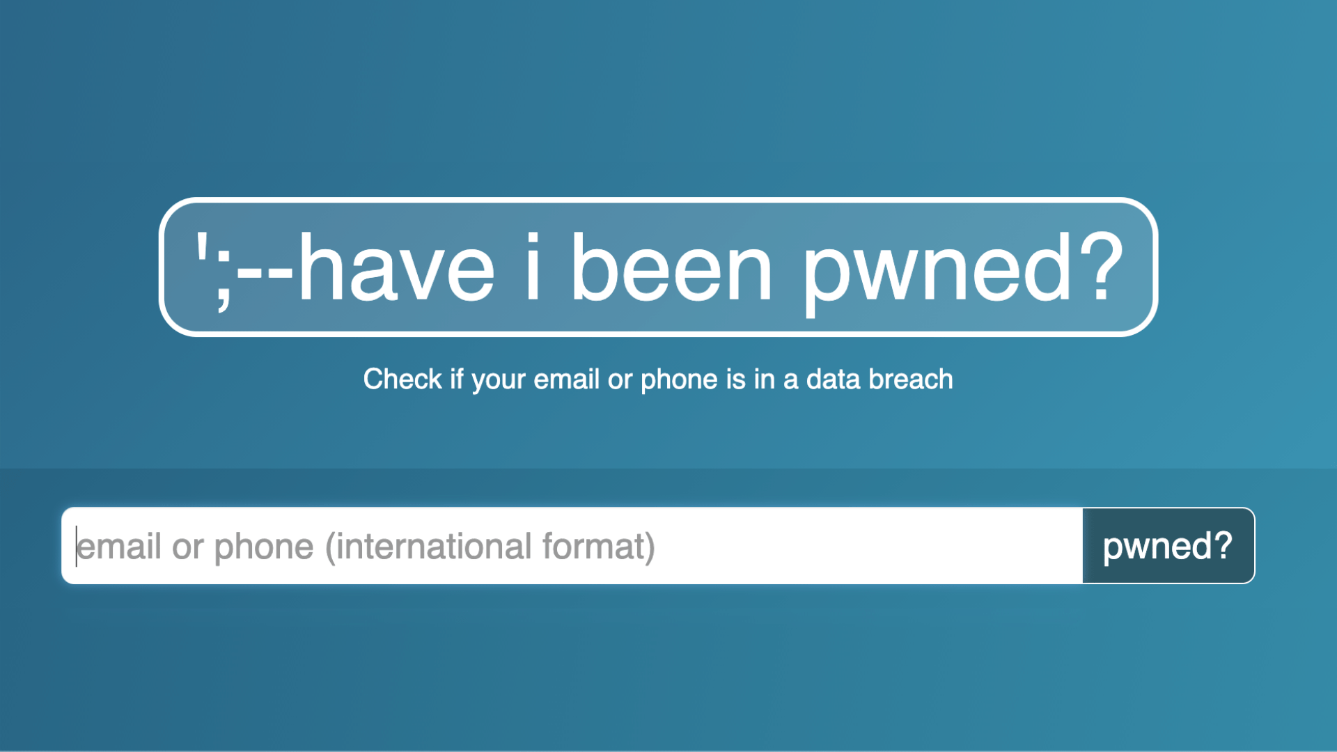 Le site "have i been pwned" accueille désormais les numéros de téléphone // Source : haveibeenpwned