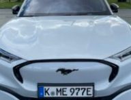 Ford Mustang Mach-E vue de l'avant  // Source : Maxime Claudel pour Numerama