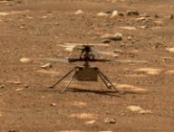 Ingenuity sur Mars, le 7 avril 2021. // Source : NASA/JPL-Caltech/ASU (photo recadrée)