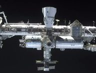 L'ISS vue de Crew Dragon // Source : Esa/Nasa