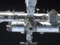 L'ISS vue de Crew Dragon // Source : Esa/Nasa