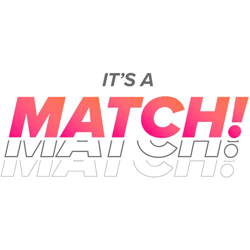 It's a match ! Tinder  // Source : Tinder