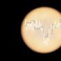 Image réelle de Vénus, spectres de la phosphine détectée. // Source : ALMA (ESO/NAOJ/NRAO), Greaves et al. & JCMT (East Asian Observatory)