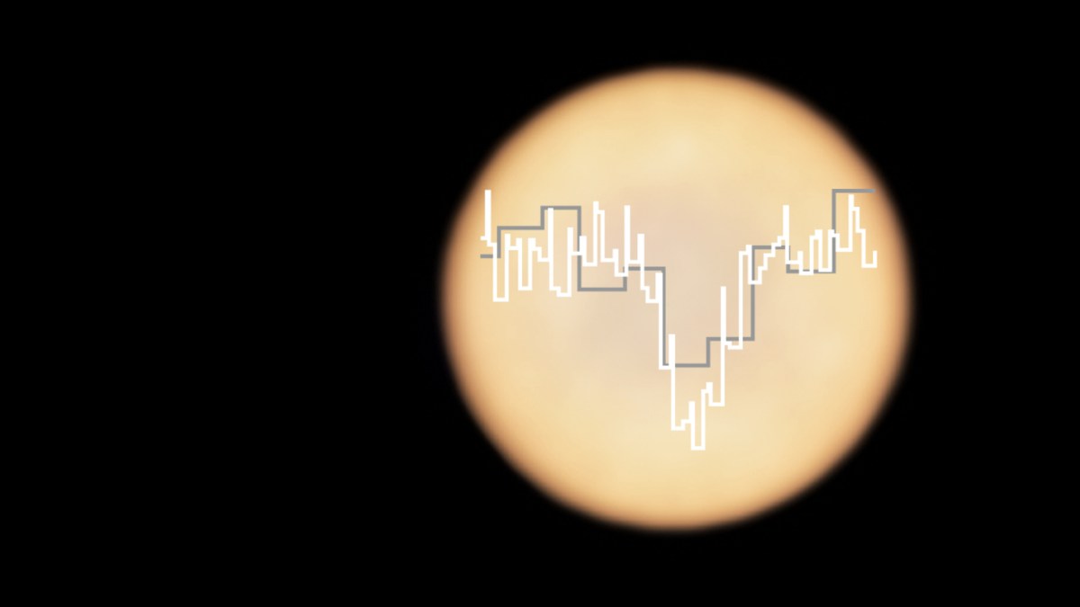 Image réelle de Vénus, spectres de la phosphine détectée. // Source : ALMA (ESO/NAOJ/NRAO), Greaves et al. & JCMT (East Asian Observatory)