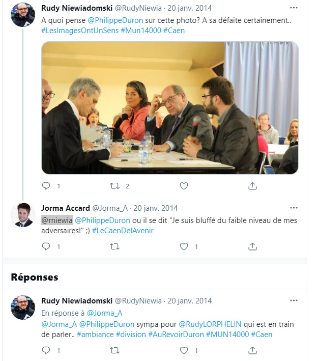 Capture du compte Twitter de Rudy Niewiadomski et son ancien nom sur Twitter